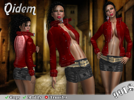 Second Life Marketplace - Qidem :: Angela :: Women's Sexy Outfit